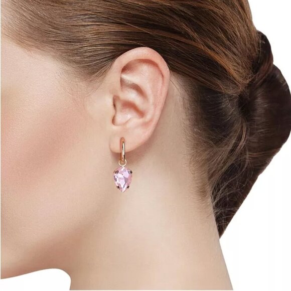 Unwritten Earrings Multi-Color Glass Mix and Match Hoop Interchangeable Set NIB - Picture 2 of 7